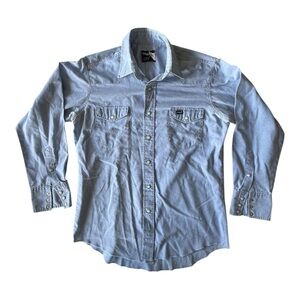 Vintage Wrangler Pearl Snap Long Sleeve Shirt, Large